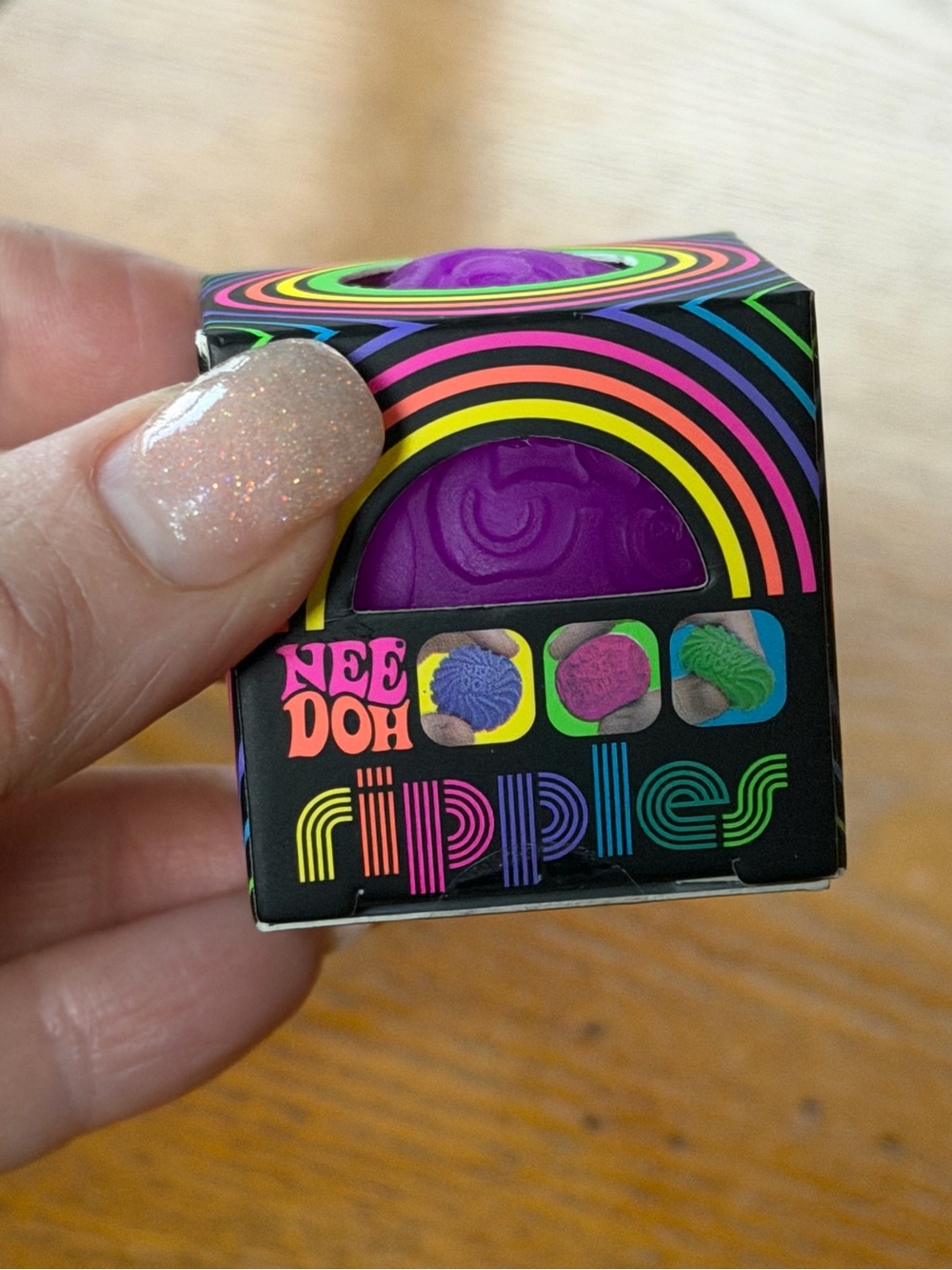 Mini NeeDoh Ripples (purple) (Authentic Schylling) (The real deal!)